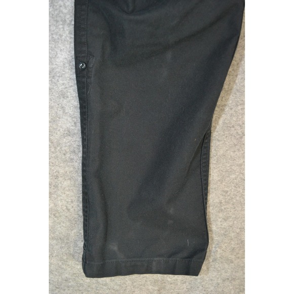 Livsn Pants Mens 33x32 Black Stretch Twill Hiking Zip Pocket Organic Cotton - Picture 4 of 16